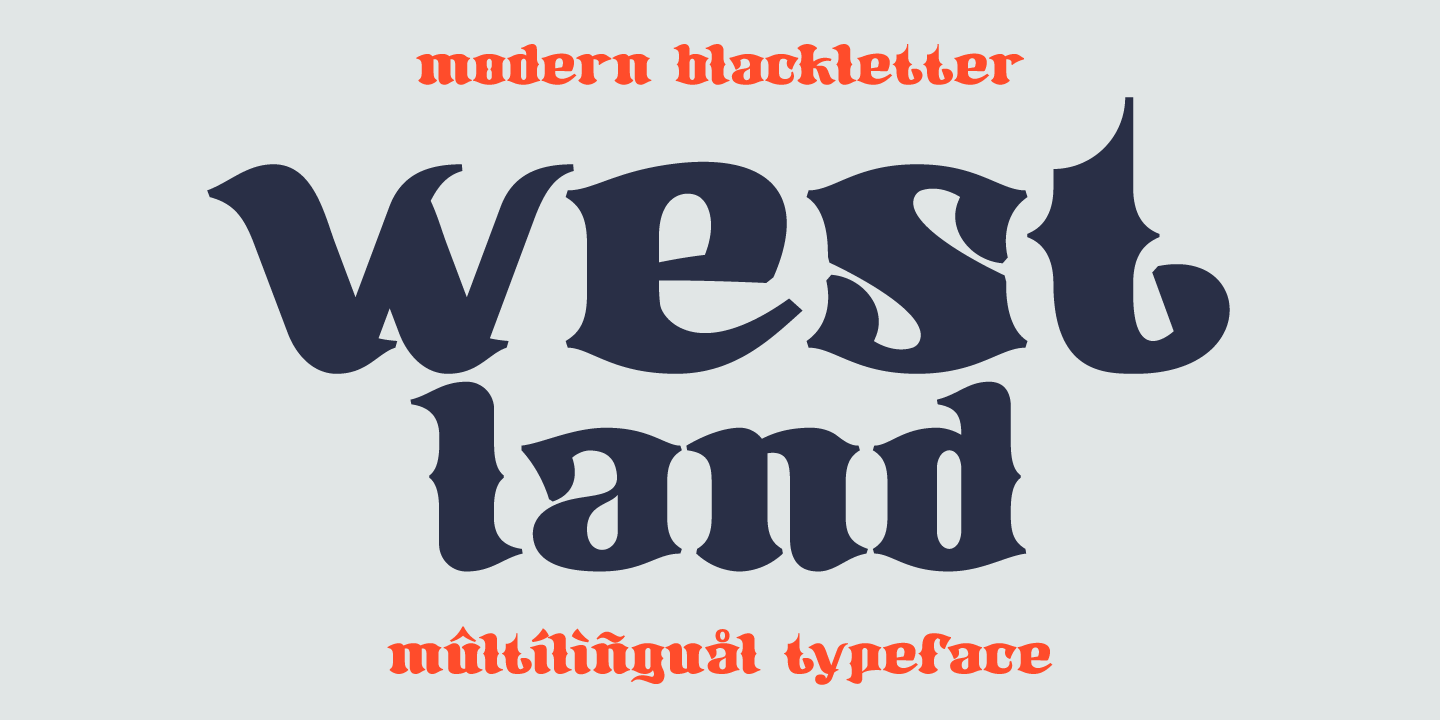 Шрифт Westland